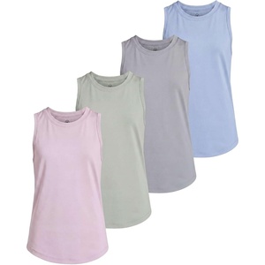 image:image4 Pack Girls Dry Fit Tank Tops Sleeveless Athletic Kids Teens Tween TanksSet 6