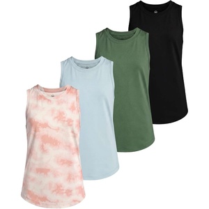 image:image4 Pack Girls Dry Fit Tank Tops Sleeveless Athletic Kids Teens Tween TanksSet 8