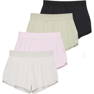 image:image4 Pack Girls Running Shorts Athletic Soccer Volleyball Kids Teens SportsSet 1