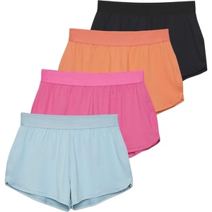 image:image4 Pack Girls Running Shorts Athletic Soccer Volleyball Kids Teens SportsSet 4