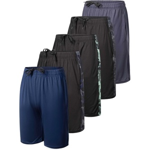 image:image5 Pack Boys Dry Fit Shorts Basketball Athletic Soccer Kids Youth Teens GymSet H