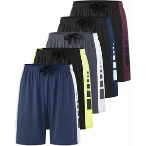 image:image5 Pack Boys Dry Fit Shorts Basketball Athletic Soccer Kids Youth Teens GymSet J