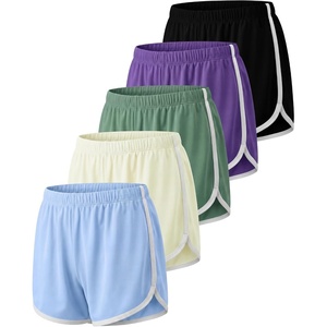 image:image5 Pack Girls Dolphin Shorts Athletic Dry Fit Kids Teens Soccer BasketballSet 1