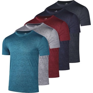 image:image5 Pack Mens Dry Fit Workout T Shirts Crew Neck Athletic Gym Running TeesSet 1