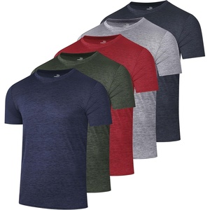 image:image5 Pack Mens Dry Fit Workout T Shirts Crew Neck Athletic Gym Running TeesSet 11