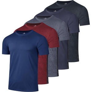 image:image5 Pack Mens Dry Fit Workout T Shirts Crew Neck Athletic Gym Running TeesSet 15