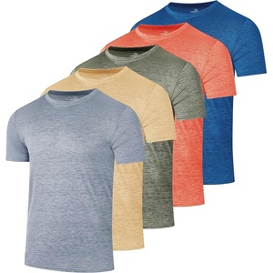 image:image5 Pack Mens Dry Fit Workout T Shirts Crew Neck Athletic Gym Running TeesSet 16