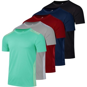 image:image5 Pack Mens Dry Fit Workout T Shirts Crew Neck Athletic Gym Running TeesSet 18