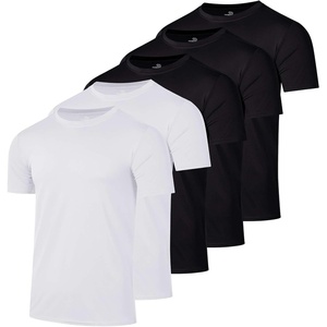 image:image5 Pack Mens Dry Fit Workout T Shirts Crew Neck Athletic Gym Running TeesSet 21