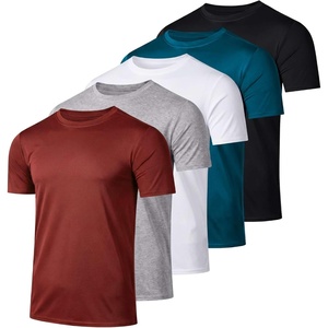 image:image5 Pack Mens Dry Fit Workout T Shirts Crew Neck Athletic Gym Running TeesSet 24