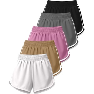 image:image5 Pack Womens Dry Fit Dolphin Shorts Athletic Running Workout Gym HikingSet 2