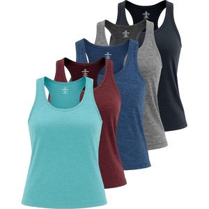 image:image5 Pack Womens Dry Fit Tank Tops Sleeveless Athletic Workout Gym YogaSet 10