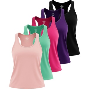 image:image5 Pack Womens Dry Fit Tank Tops Sleeveless Athletic Workout Gym YogaSet 11