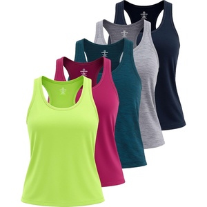 image:image5 Pack Womens Dry Fit Tank Tops Sleeveless Athletic Workout Gym YogaSet 12