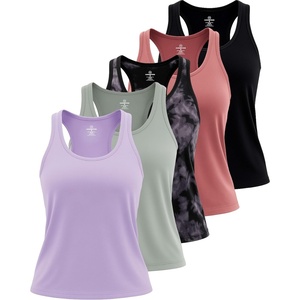 image:image5 Pack Womens Dry Fit Tank Tops Sleeveless Athletic Workout Gym YogaSet 13