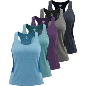 image:image5 Pack Womens Dry Fit Tank Tops Sleeveless Athletic Workout Gym YogaSet 4