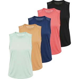 image:image5 Pack Womens Dry Fit Tank Tops Sleeveless Racerback Athletic WorkoutSet 1