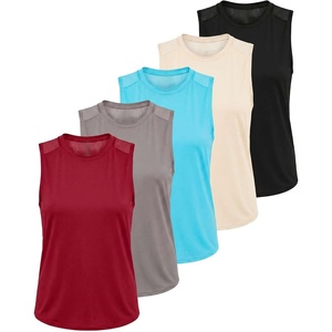 image:image5 Pack Womens Dry Fit Tank Tops Sleeveless Racerback Athletic WorkoutSet 6
