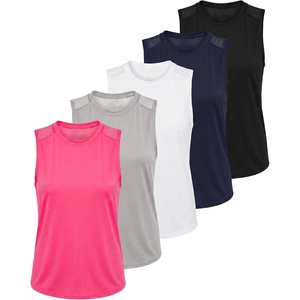 image:image5 Pack Womens Dry Fit Tank Tops Sleeveless Racerback Athletic WorkoutSet 9