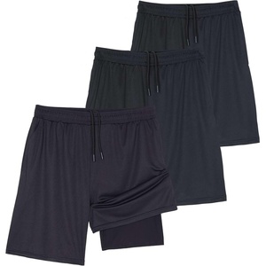 image:imageReal Essentials 3 Pack Mens 2 in 1 Mesh 7 Running Workout Gym Shorts with Compression Liner Available in Big amp TallSet 8