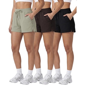 image:imageReal Essentials 3 Pack Womens Athletic Running Shorts  Hiking Gym Yoga Workout Casual Lounge with Pockets Plus AvailableSet 12