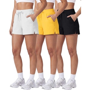 image:imageReal Essentials 3 Pack Womens Athletic Running Shorts  Hiking Gym Yoga Workout Casual Lounge with Pockets Plus AvailableSet 8