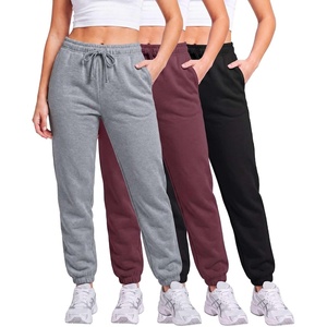 image:imageReal Essentials 3 Pack Womens Fleece Jogger Sweatpants Available in Plus SizeSet 1