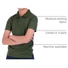 image:image3 Pack Boys Polo Shirts School Uniform Short Sleeve Collared Golf KidsSet 7