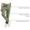 image:image3 Pack Girls Cotton Fleece Joggers Sweatpants Kids Teens Pants SweatsSet 6
