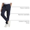 image:image3 Pack Girls Cotton Fleece Joggers Sweatpants Kids Teens Pants SweatsSet 9