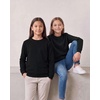 image:image3 Pack Girls Fleece Crewneck Sweatshirts Sweaters Kids Teens Pullover TopsSolid Black  Solid Black  Solid Black