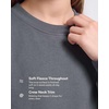 image:image3 Pack Girls Fleece Crewneck Sweatshirts Sweaters Kids Teens Pullover TopsSolid Black  Solid Chocolate Torte  Solid Moonbeam
