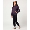 image:image3 Pack Girls Fleece Pullover Hoodies Sweatshirts Sweaters Kids Teens TopsSolid Black  Solid Plum Perfect  Solid Lantana