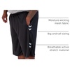 image:image3 Pack Mens Big amp Tall Mesh Shorts Dry Fit Basketball Athletic Gym PocketsMeshset G