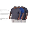 image:image3 Pack Mens Big and Tall Dry Fit T Shirts Workout Gym Athletic Crew TeeShort Sleeve  Set 2