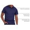 image:image3 Pack Mens Dry Fit Pocket Polo Shirts Short Sleeve Athletic Golf CollaredSet 2