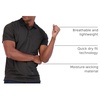 image:image3 Pack Mens Dry Fit Pocket Polo Shirts Short Sleeve Athletic Golf CollaredSet 5