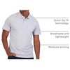image:image3 Pack Mens Dry Fit Pocket Polo Shirts Short Sleeve Athletic Golf CollaredSet 8