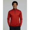 image:image3 Pack Mens Dry Fit Quarter Zip Long Sleeve Athletic Workout Golf ShirtsSet K