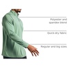 image:image3 Pack Mens Dry Fit Quarter Zip Long Sleeve Athletic Workout Golf ShirtsSet L