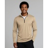 image:image3 Pack Mens Dry Fit Quarter Zip Long Sleeve Athletic Workout Golf ShirtsSet M