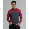 image:image3 Pack Mens Dry Fit Quarter Zip Long Sleeve Athletic Workout Golf ShirtsSet a