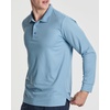 image:image3 Pack Mens Long Sleeve Polo Shirts Dry Fit Golf Work Casual Collared TopsSet 9
