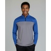 image:image3 Pack Mens Mesh Quarter Zip Pullover Shirts Long Sleeve Dry Fit Golf GymSet 1
