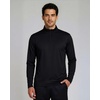 image:image3 Pack Mens Mesh Quarter Zip Pullover Shirts Long Sleeve Dry Fit Golf GymSet 10