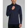 image:image3 Pack Mens Mesh Quarter Zip Pullover Shirts Long Sleeve Dry Fit Golf GymSet 12