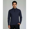 image:image3 Pack Mens Mesh Quarter Zip Pullover Shirts Long Sleeve Dry Fit Golf GymSet 12