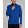 image:image3 Pack Mens Mesh Quarter Zip Pullover Shirts Long Sleeve Dry Fit Golf GymSet 3
