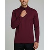 image:image3 Pack Mens Mesh Quarter Zip Pullover Shirts Long Sleeve Dry Fit Golf GymSet 4