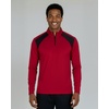 image:image3 Pack Mens Mesh Quarter Zip Pullover Shirts Long Sleeve Dry Fit Golf GymSet 8